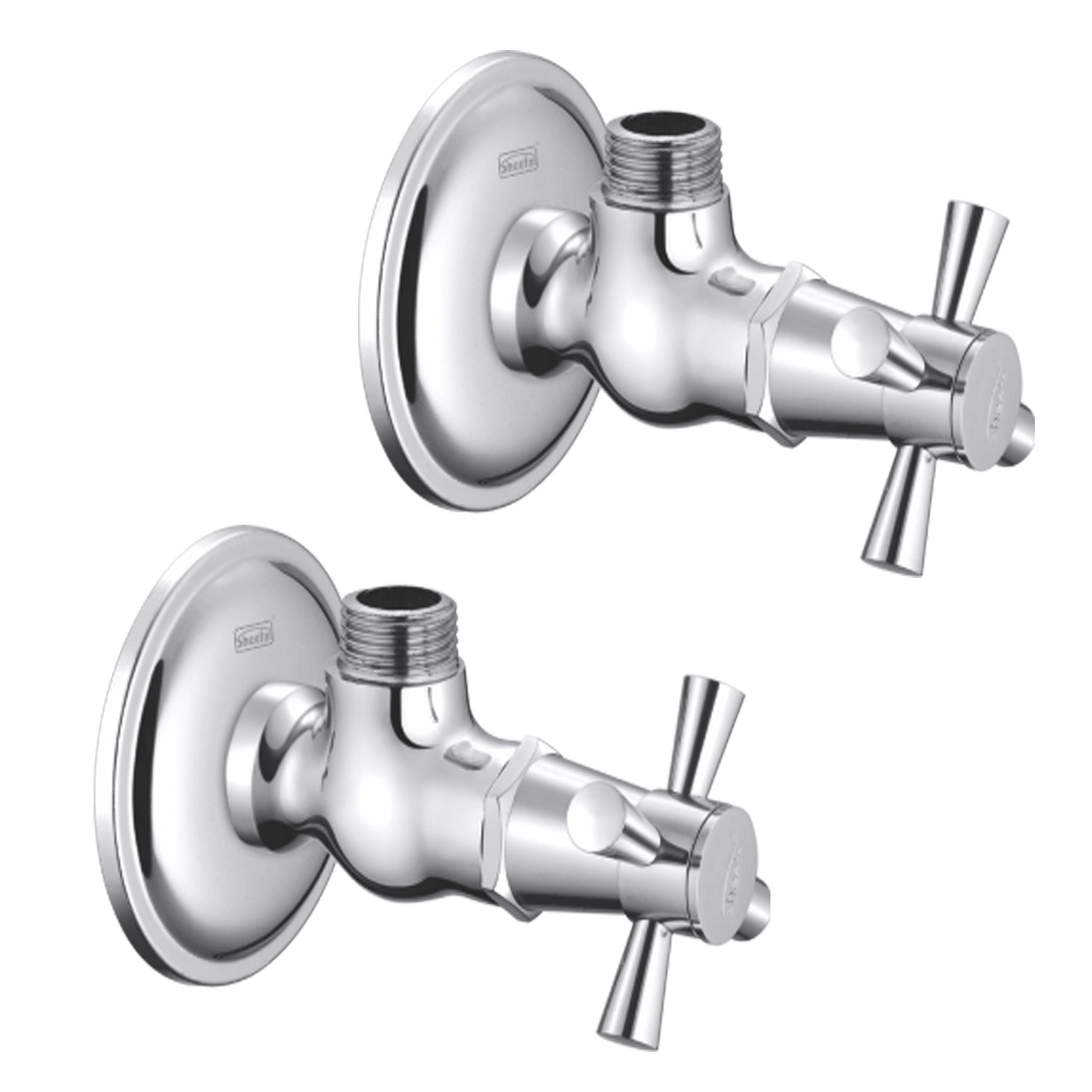 Buy Now Sheetal EX Angular Stop Cock Faucet With Wall Flange Set of