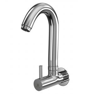 Sheetal - FLT Sink Cock Swinging Spout Faucet With Wall Flange