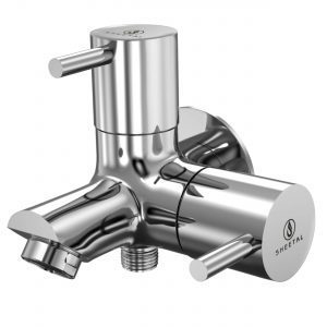 Sheetal - FLT Bib Cock 2 In 1 Faucet With Wall Flange