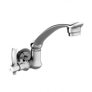 Sheetal - Antique Sink Cock Regular Swinging Spout Faucet With Wall Flange
