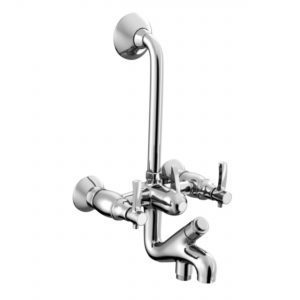 Sheetal - Antique Wall Mixer 3 In 1 System With Provision For Both Telephonic Shower Arrangement