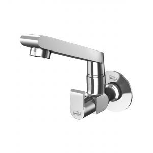 Sheetal - Liva Sink Cock Swinging Spout Faucet With Wall Flange