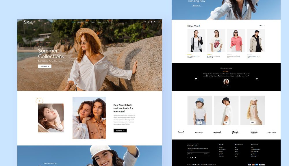 clothing dropshipping wordpress theme elementor