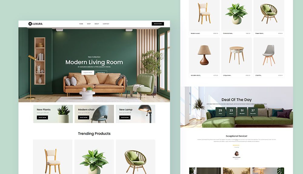 furniture dropshipping wordpress theme elementor template